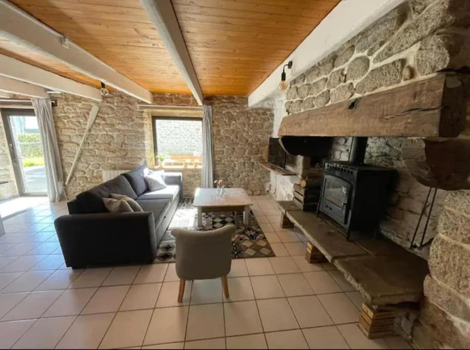 Maison De Pecheur Bord De Mer Bois Et Pierre 6-8 Pers Plobannalec Exteriér fotografie