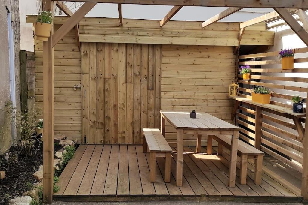 Maison De Pecheur Bord De Mer Bois Et Pierre 6-8 Pers Plobannalec Exteriér fotografie