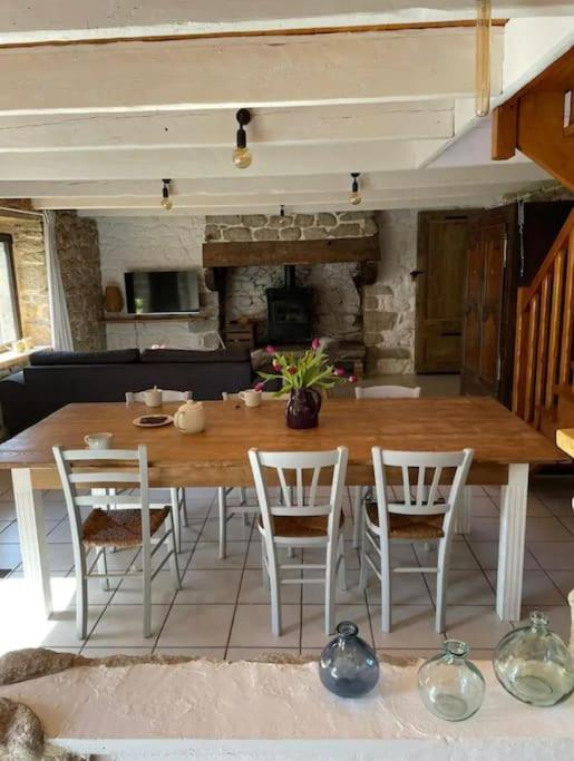 Maison De Pecheur Bord De Mer Bois Et Pierre 6-8 Pers Plobannalec Exteriér fotografie
